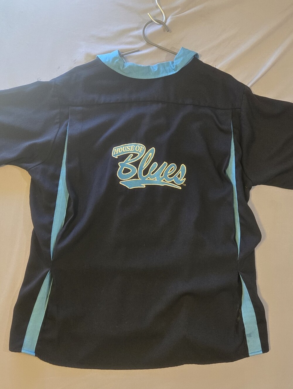 VTG House of Blues Bowling Jersey Made In USA Sz L